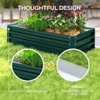 Outsunny Galvanized Raised Garden Bed, - Image 6