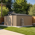 Patiowell 10 x 12 FT Metal Storage Shed - Image 2