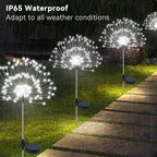 Solar Garden Lights Outdoor Waterproof, 2 Pack 120 LED Solar Firework Lights - Image 3