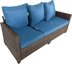 Rattan Outdoor Sofa 3-Seater - Image 7