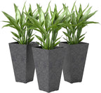 Outsunny 28 Inch Tall Planters for Outdoor Plants, Stackable Tapered Large by Outsunny