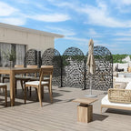 Casaphoria 72" H x 47" W Arched Metal Privacy Screen - Image 6
