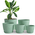 Utopia Home - Spotty Plant Pots Indoor - 7/6.6/6/5.3/4.8 Inches Flower Pots - 5 by UTOPIAHOME