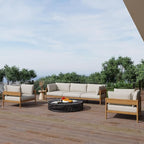 Acanva Modern Outdoor Patio Furniture Set, All-Weather Aluminium Conversation - Image 7