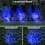 T-SUN Blue Solar Spotlights, Outdoor Waterproof Auto ON/Off Adjustable Garden - Image 7