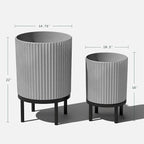 Veradek Demi Series Round Planter w/Stand - Image 3