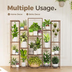 Bamworld Plant Shelf Indoor Hanging Plant Stand Outdoor Large Plant Shelves - Image 2
