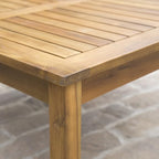 Christopher Knight Home Perla Outdoor Acacia Wood Coffee Table, Teak Finish - Image 6