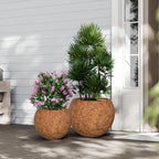 10 H x 14" Dia Round Fiberstone Planter - Image 3
