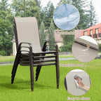 TLSUNNY Patio Dining Set 5 Pieces, All Weather Outdoor Furniture W/30"X 30" - Image 5