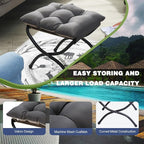 15" Foldable Foot Stool Ottoman - Image 3