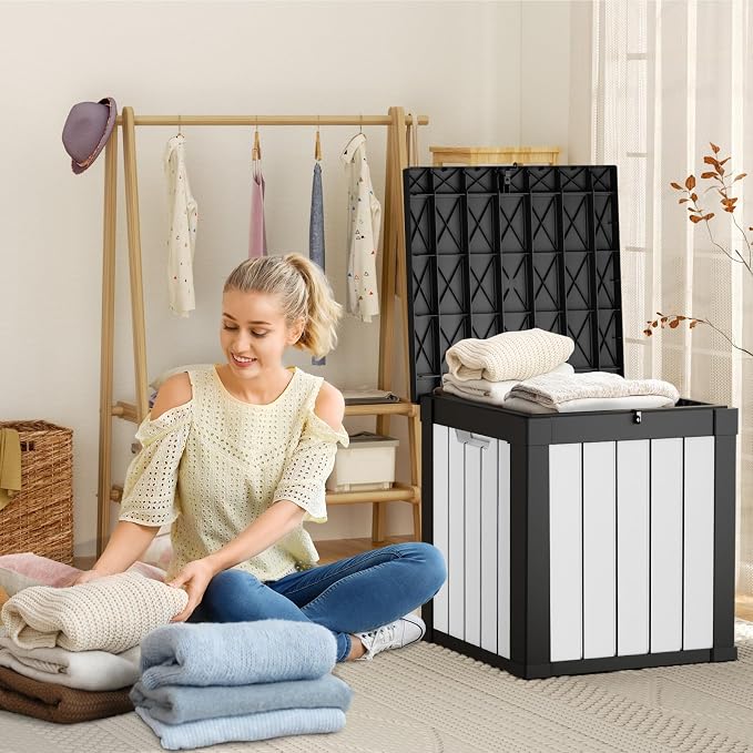 EasyUp 50 Gallon Deck Box Outdoor Storage Box - Image 3