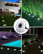 Biling Solar Outdoor Lights 12 Pack, Bright 12 LEDs Solar Ground Lights - Image 6