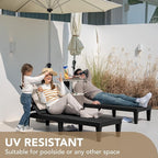 Devoko Outdoor Chaise Lounge Chair Set of 2 - Image 7