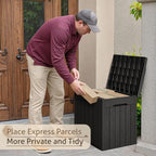 Flamaker 2 Pack Deck Box 31 Gallon Waterproof Resin Storage Box - Image 6