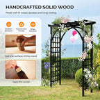 VINGLI 85in Wooden Arbor, Wedding Arch - Image 4