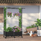 Planter with Trellis Raised Garden Beds, 4.5ft Tall with Screen Indoor Outdoor - Image 4