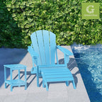 GREENVINES Adirondack-Outdoor-Side-Table | 14 x 13 Inches | HDPE Plastic | All - Image 2