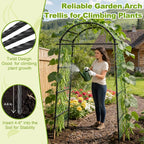Miory Garden Arch Trellis for Climbing Plants Outdoor, Metal Plants Support - Image 4