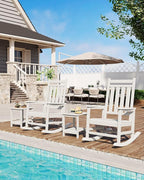 HDPE Rocking Chair Outdoor Set of 6 - Image 6