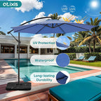 OLIXIS 10FT Offset Patio Umbrella, Cantilever Table Umbrellas - Image 2