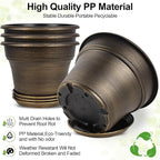 16 inch Plant Pots Outdoor Planters，4 Pack Large Plastic Flower Pot - Image 3