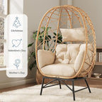 SWITTE Wicker Egg Chair Outdoor, Oversized Patio Lounge Chairs - Image 6