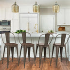 Yongqiang 26 inch Bar Stools Set of 4 Kitchen Counter Height Bar Chairs Modern - Image 9