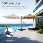 Best Choice Products 10ft Solar LED Offset Cantilever Hanging Market Patio - Image 3