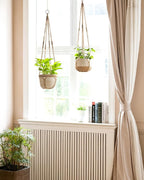 Dahey Macrame Plant Hanger Indoor Outdoor Hanging Planter Basket Large - Image 2