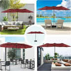 DUMOS 15FT Large Patio Umbrella - Image 7