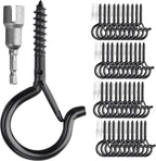 PlusRoc 40 Pack Ceiling Hooks for Hanging Plants Outdoor String Lights Heavy by PlusRoc