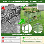 Elevated Raised Garden Bed 2' x 4'- Galvanized Metal Planter Boxes - Image 3
