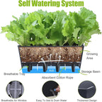 Window Box Planter 6 Pcs, 16.5 Inches Self Watering Rectangle Flower Plant Pots - Image 5