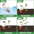 Terracotta Watering Spikes, 4 Pack Ollas Self Watering Globes, Slow Release - Image 7