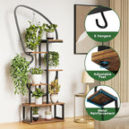 6 Tier Plant Stand Indoor Butterfly-Shaped, Tall Metal Plant Stand - Image 2