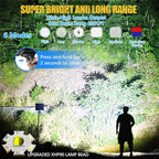 Spotlight 1000000 Lumens, 6 Modes Led Rechargeable Spotlight Flashlight As Seen - Image 2