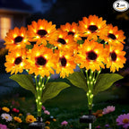 Solar Sunflower Lights 2 Pack by yulloyello