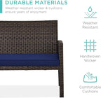 Best Choice Products 4-Piece Outdoor Wicker Patio Conversation Furniture Set - Image 3