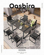 Outdoor Dining Table for 6, HDPS+ Aluminum Patio Dning Table - Image 6