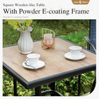 Sophia & William Outdoor Bar Set, Patio Bar Table and Chairs Set, Bar Height - Image 5