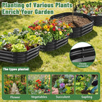 Hexagon Raised Garden Bed, 48 Inch Diagonal & 12 Inch Tall, Galvanized Steel - Image 5
