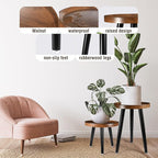 Indoor Plant Stand, Wood Mid Century Plant Table in Walnut Finish, Tall Plant - Image 5