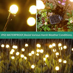 Solar Lights Outdoor Waterproof 4 Pack of 32 LEDs Garden Patio Firefly - Image 4