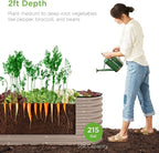 Best Choice Products 8x2x2ft Metal Raised Garden Bed, Oval Outdoor Deep Root - Image 2