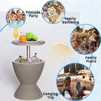 EasyUp Outdoor Cooler Bar Table – 8 Gallon Outdoor Patio Cooler Table - Image 7