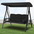 U-MAX 3-Seat Porch Swing Chair Steel Frame, Patio Swing Chair by U-MAX