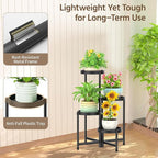 LASZOLA 4 Tiered Folding Plant Stand Indoor - Image 6