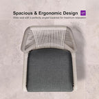 PURPLE LEAF Patio Bar Stool Counter Height Set of 4 Outdoor Rattan Chairs - Image 4
