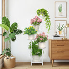 TOSKING 5 Tier Tall Plant Stand Indoor Outdoor, Heavy Duty Corner Shelf - Image 2